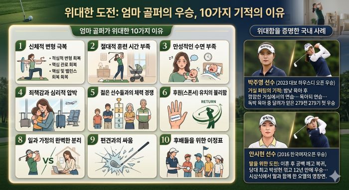 엄마 골퍼의 우승이 위대한 10가지 이유