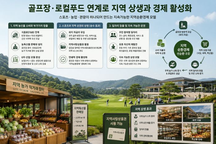 로컬푸드의 화려한 변신, 골프장 F&B가 지역 경제를 살린다.