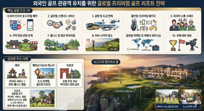 외국인을 유치하기 위한 골프장 조건 10가지와 사례