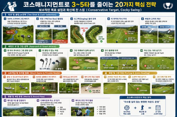 3~5타를 줄일 수 있는 코스매니지먼트 노하우 20가지