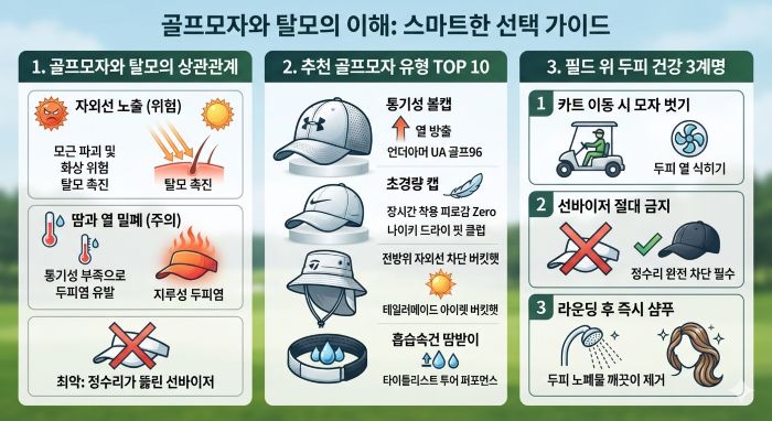 골프 모자와 탈모의 이해: 스마트한 선택 가이드